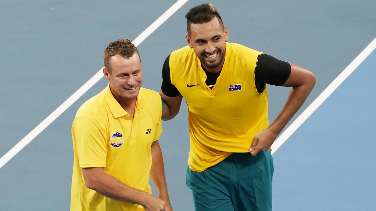 Lleyton Hewitt has backed Nick Kyrgios to perform well at this year’s Australian Open. (AAP Image/Mark Evans)