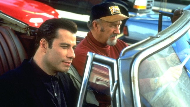 With John Travolta in Get Shorty. Picture: Frank Trapper/Corbis/Getty Images/The Times