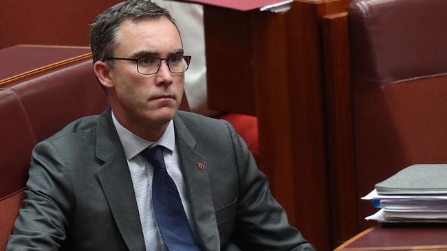 Senator Tim Storer in the Senate Chamber. Picture Kym Smith.