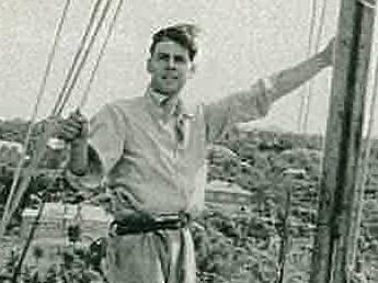 Peter Luke, co-founder of the Cruising Yacht Club of Australia which started the Sydney-Hobart Yacht Race, in his heyday as a yachtsman sailing his yacht Wayfarer in undated copy photo, died 23/09/07 aged 92.