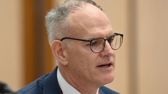 News Corp Australia chief Michael Miller urged the parliament to act on Meta’s decision to pull out of Australia. Picture: NewsWire / Martin Ollman