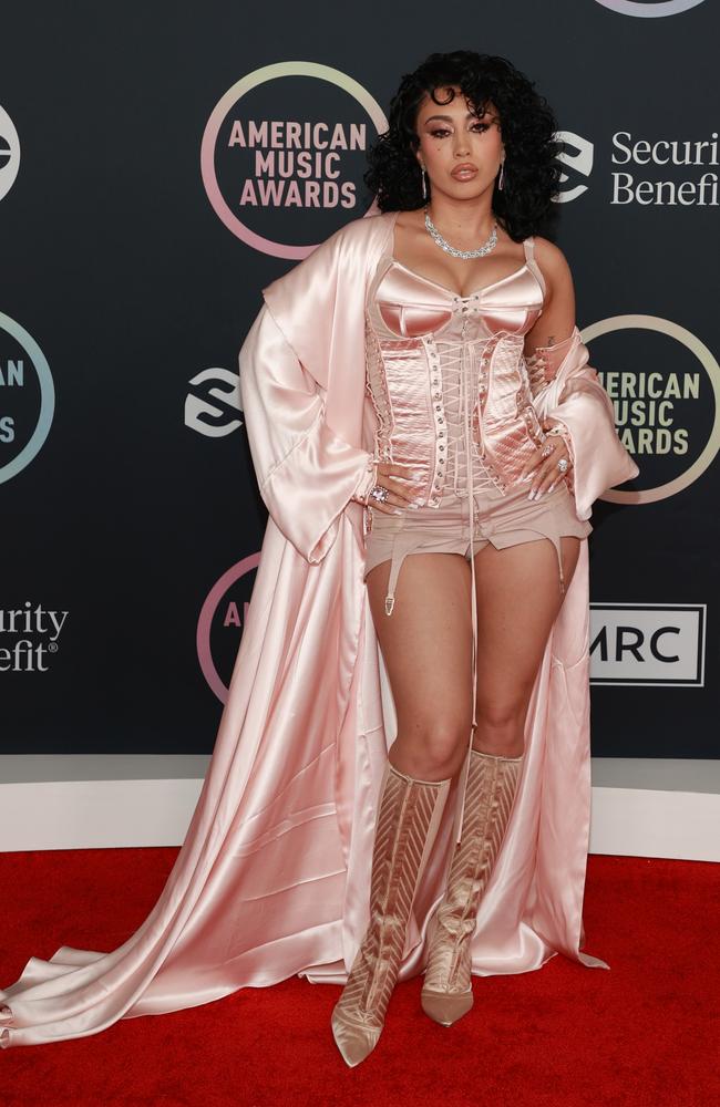 Becky G attends the 2021 American Music Awards at Microsoft Theater in Los  Angeles