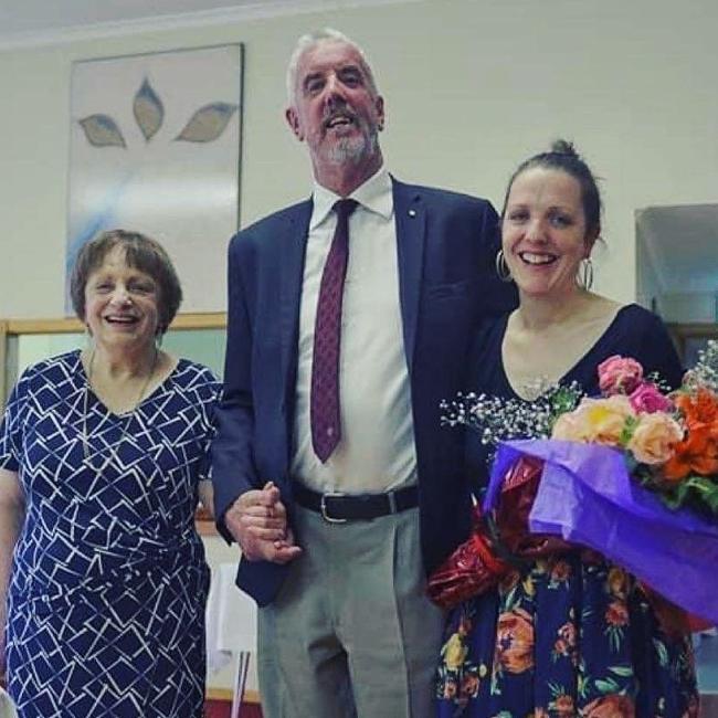 The Hodgetts family – Jane, Layton and daughter Sarah. Picture: Samson Wang