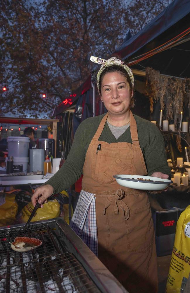Chef Analiese Gregory at Winter Feast. Picture: Caroline Tan
