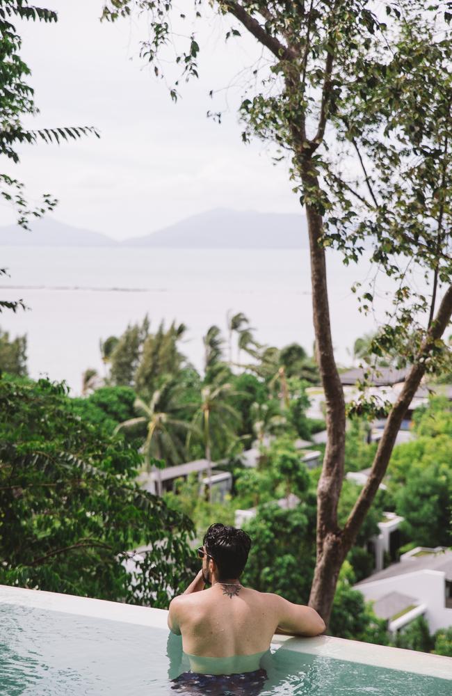 W Hotel in Koh Samui is set in dense jungle above the beach. Picture: W Hotels