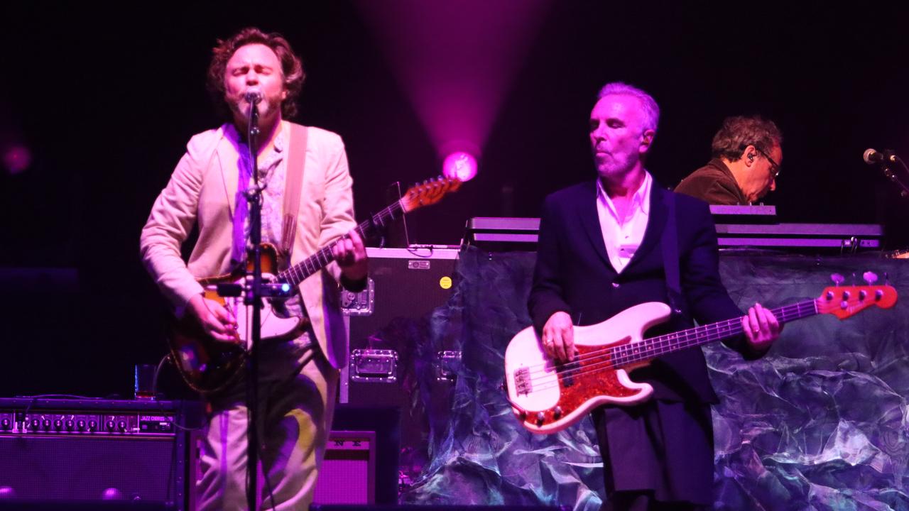 Crowded House perform at Townsville Entertainment Centre. Nov 3, 2022. Picture:Craig Herbert