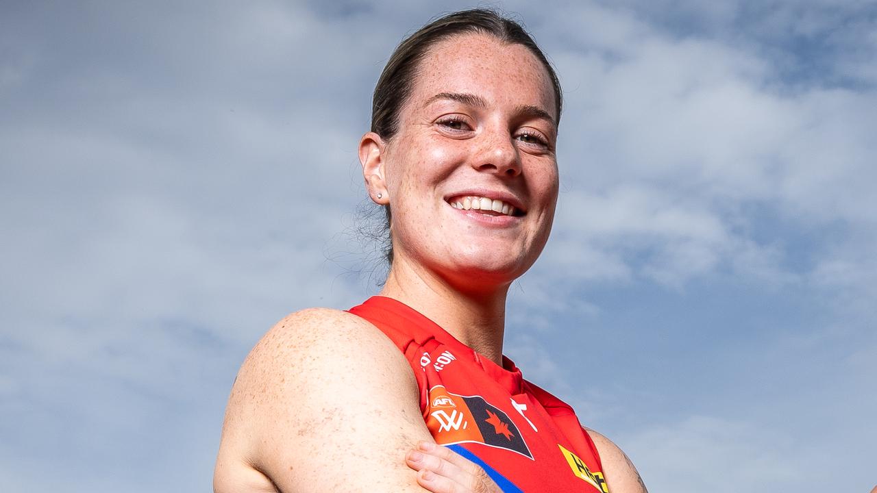 Melbourne defender Maeve Chaplin could earn an All-Australian blazer this season after a whirlwind three years. Picture: Jake Nowakowski