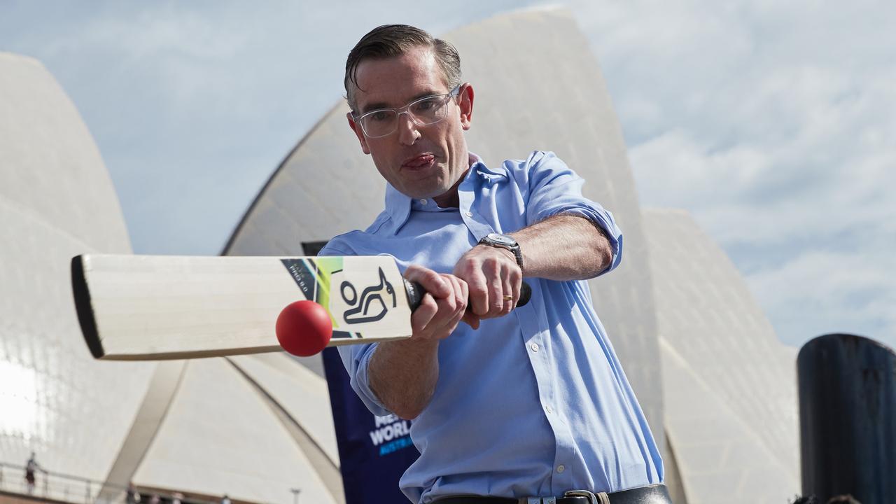 NSW Premier Dominic Perrottet has taken a cricket sledge at SA over the bid to snatch the New Year’s Test. Picture: NCA NewsWire / David Swift