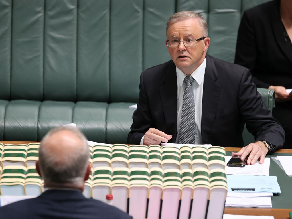 Mr Albanese demanded the PM listen to Brittany Higgins. Picture: NCA NewsWire/Gary Ramage