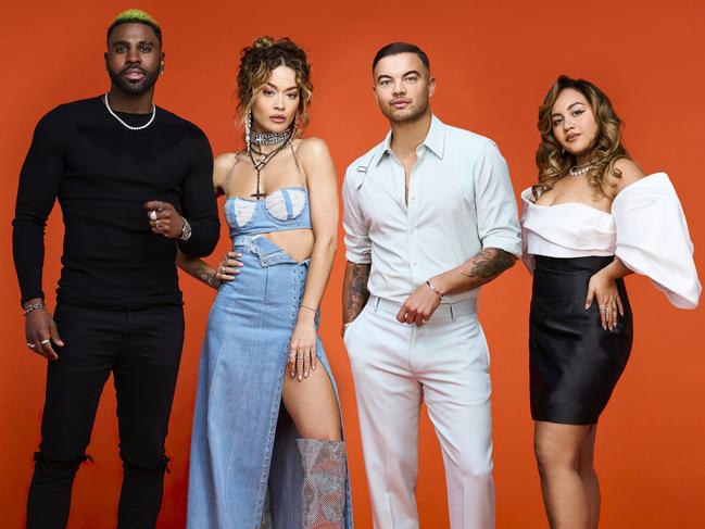 The Voice Coaches 2023 were Jason Derulo, Rita Ora, Guy Sebastian and Jessica Mauboy. Picture: Supplied