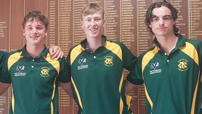 Sam Lalor, Archie Lalor and Will Lalor are talented young cricketers who have all gone to St Patrick’s College. Picture: Ben Higgins.