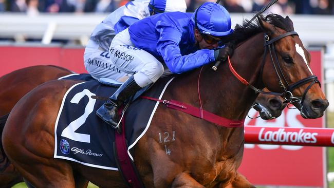 Trekking secured the last slot in The Everets after winning the Schillaci Stakes. Picture: AAP