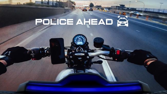 Forcite’s helmet is capable of warning riders of police speed traps.