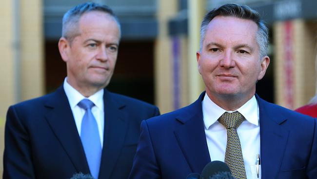 Labor leader Bill Shorten and shadow treasurer Chris Bowen. Picture: Kym Smith