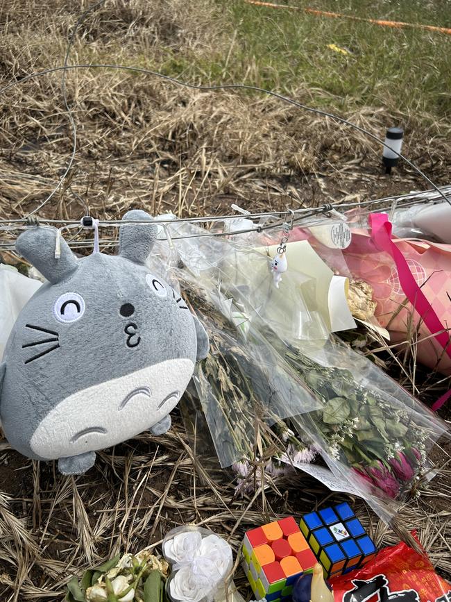 A roadside memorial for a Buckland Park teen killed in a crash in Adelaide's north has grown to several metres as loved ones continue to pay tribute. Picture: Natalie Vikhrov