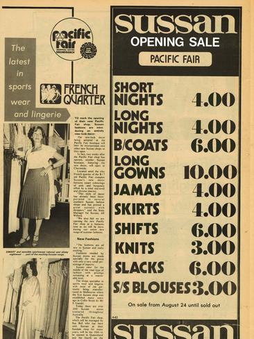 Vintage Pacific Fair ads | Gold Coast Bulletin