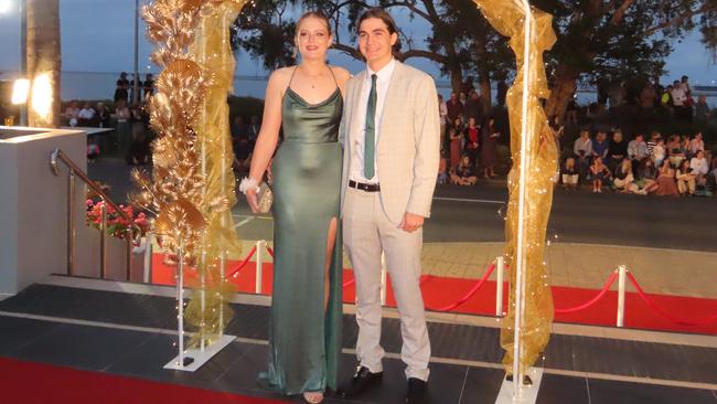 Emma Wylie &amp; Tom Davies at the Xavier Catholic College formal.