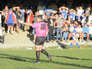 Referree Nathan Grace will return to the middle this weekend to referee the first grade clash between Coffs Harbour and South Grafton. Picture: Adam Hourigan