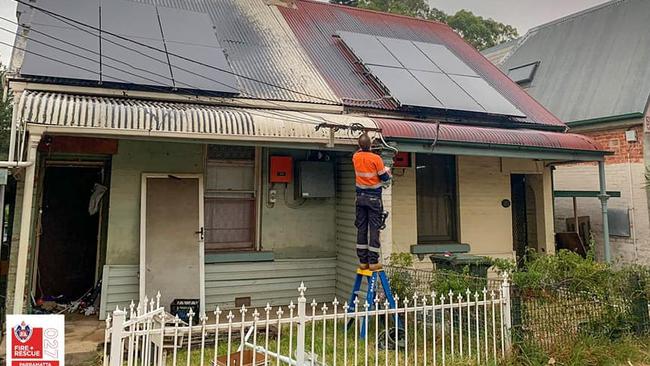 PVStop solar panel disabler sprayed on a rooftoop
