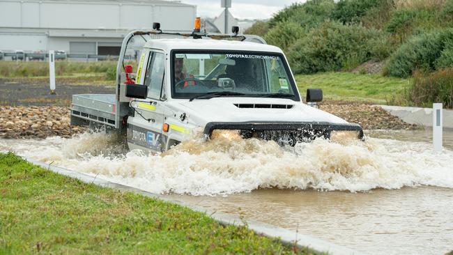 The electric LandCruiser remains a rugged and versatile vehicle.