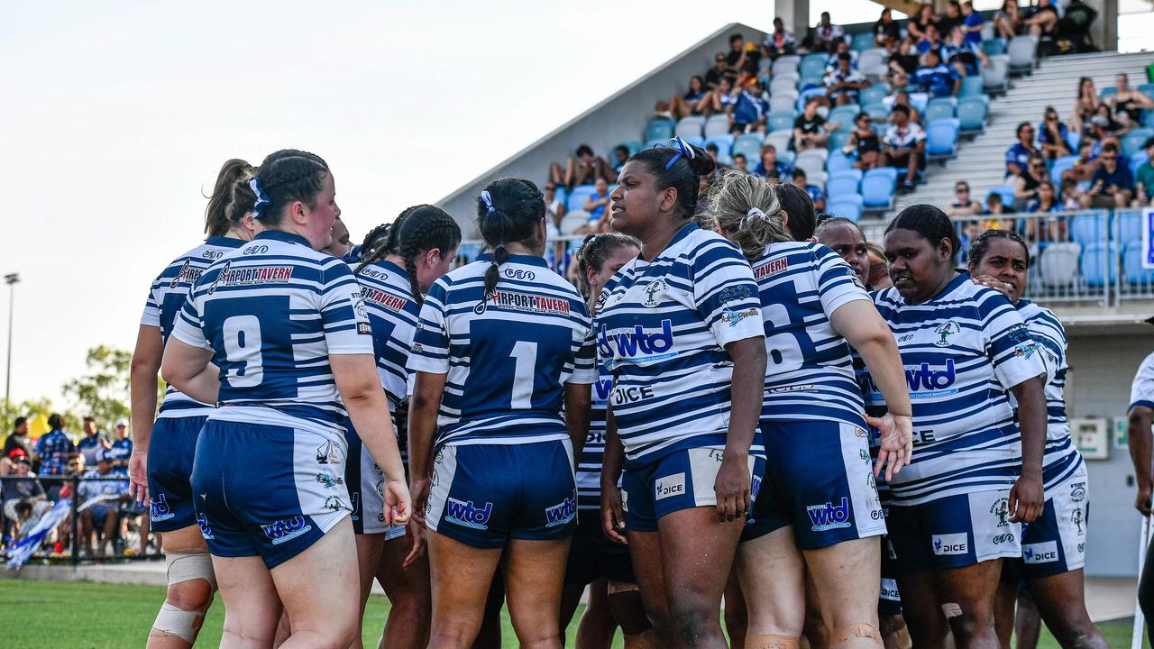 Darwin Brothers take on the Palmerston Raiders in the 2023 NRL NT women's grand final. Picture: Pema Tamang Pakhrin