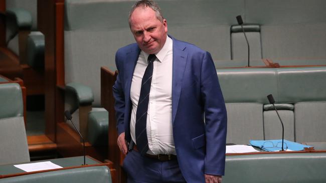 Barnaby Joyce in the House of Representatives. Picture: Ray Strange.