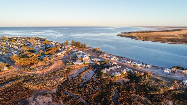 The shack settlement of Fisherman Bay on Yorke Peninsula. Picture: Supplied