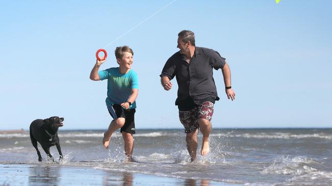 FROM THIS: Sunshine at Semaphore. Picture: Dean Martin