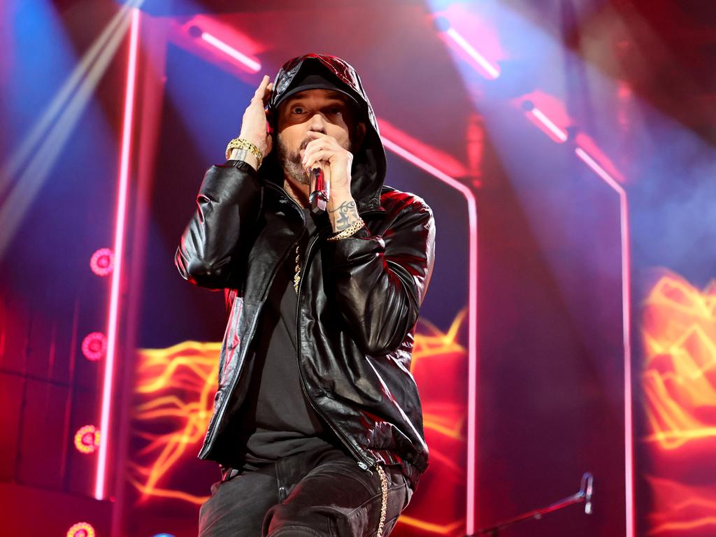 Eminem was sued by his mother. Picture: Theo Wargo/Getty Images for The Rock and Roll Hall of Fame