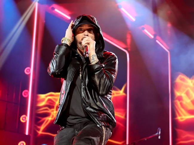 Eminem was sued by his mother. Picture: Theo Wargo/Getty Images for The Rock and Roll Hall of Fame