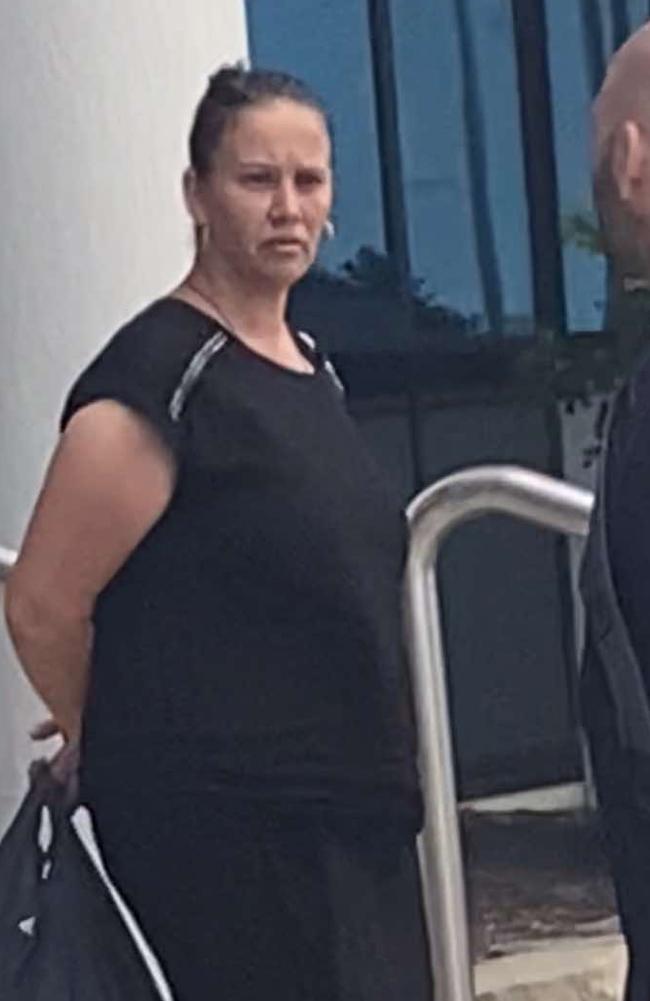 Tanya Pluckhahn leaving Maroochydore Courthouse on February 21, 2025.