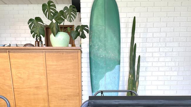 Monstera, tick, surfboard, tick, cactus, tick. Picture: Micaela Stark