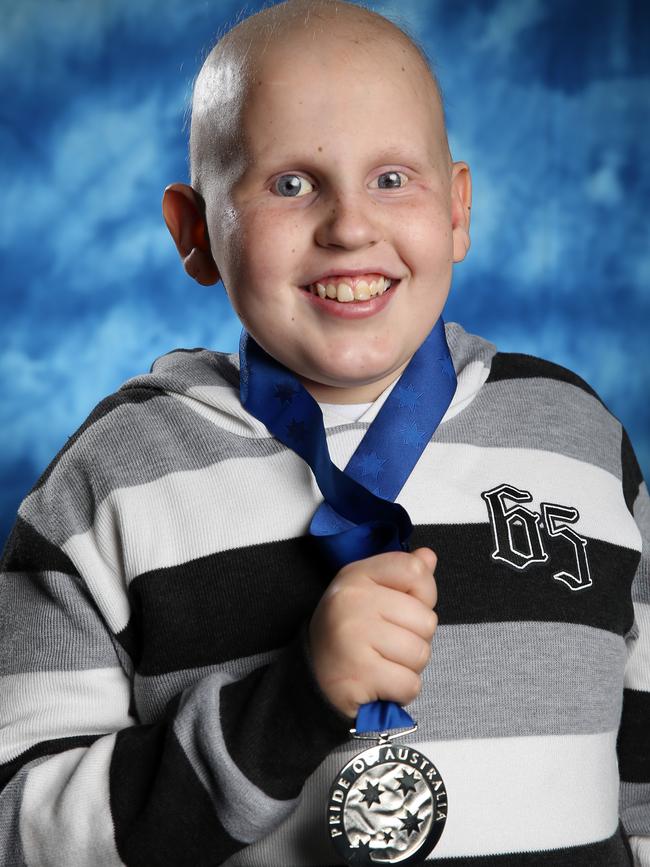 Tyler Fishlock won the Child of Courage Medal at the Pride of Australia awards in 2013.                         <a class="capi-image" capiId="be8493c6c4a3ba6089b0bf7fcafda9bb"></a>