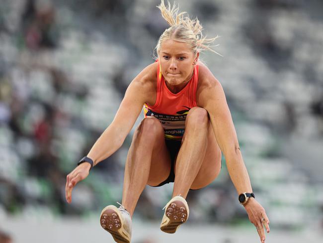 Brooke Buschkuehl in action in the Diamond League. Picture: Lintao Zhang/Getty Images