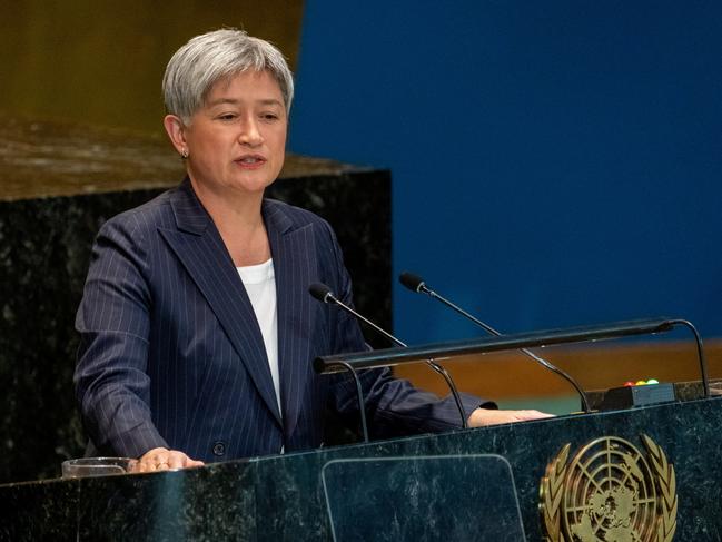 Minister for Foreign Affairs of the Commonwealth of Australia Penny Wong addresses the "Summit of the Future" in the General Assembly hall at United Nations headquarters in New York City, U.S., September 23, 2024. REUTERS/David Dee Delgado