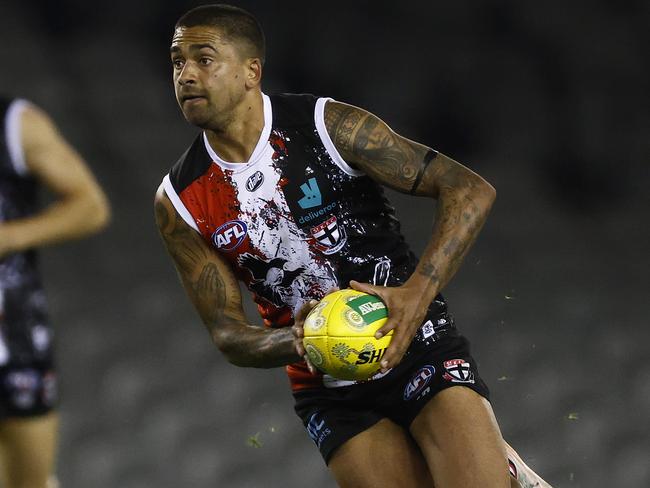 Hill joined the Saints from Fremantle last season. (Photo by Daniel Pockett/AFL Photos/via Getty Images )