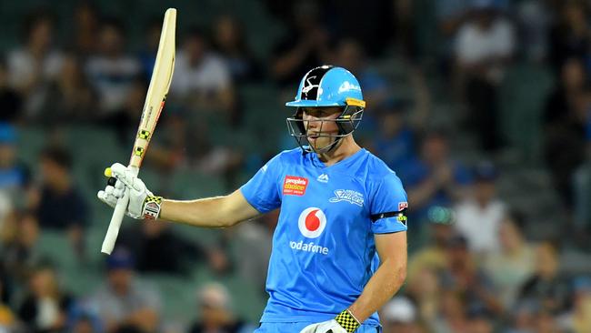 Strikers opener Phil Salt says he has found form at the business end of the season. Picture: AAP/Sam Wundke