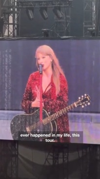 Taylor Swift’s big on-stage announcement