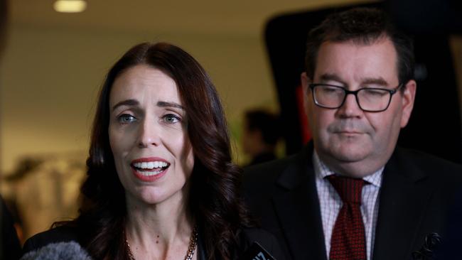 Grant Robertson with Jacinda Ardern; he has ruled himself out of the race but colleagues are calling for him to put his hand up. Picture: Getty Images.