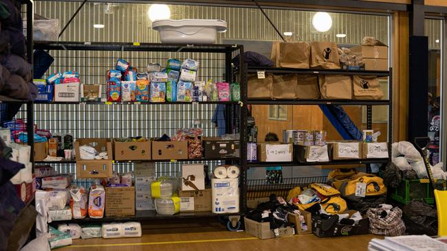 Territorians wanting to support the recovery effort are being urged to donate money to Vinnies, rather than supplies, as residents will not be able to take many things back to community. Picture: Pema Tamang