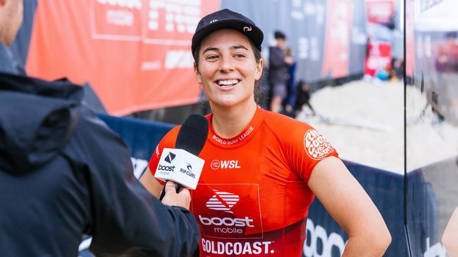 Two-time WSL Champion Tyler Wright during the Boost Mobile Gold Coast Pro on earlier this year at the Gold Coast. Picture: Matt Dunbar/World Surf League