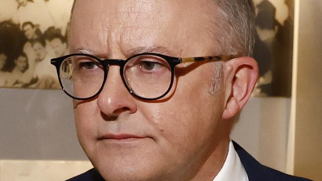 DAILY TELEGRAPH 11TH DECEMBER 2024Pictured during a visit to the Sydney Jewish Museum in Darlinghurst is Australian Prime Minister Anthony Albanese.Picture: Richard Dobson