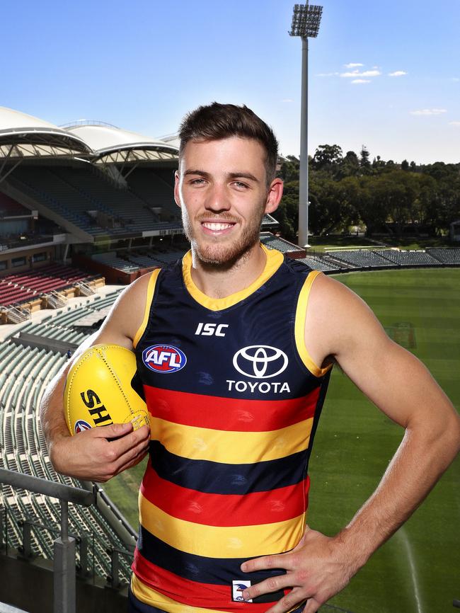 Paul Seedsman looks on the bright side at Adelaide Oval. Picture: SARAH REED