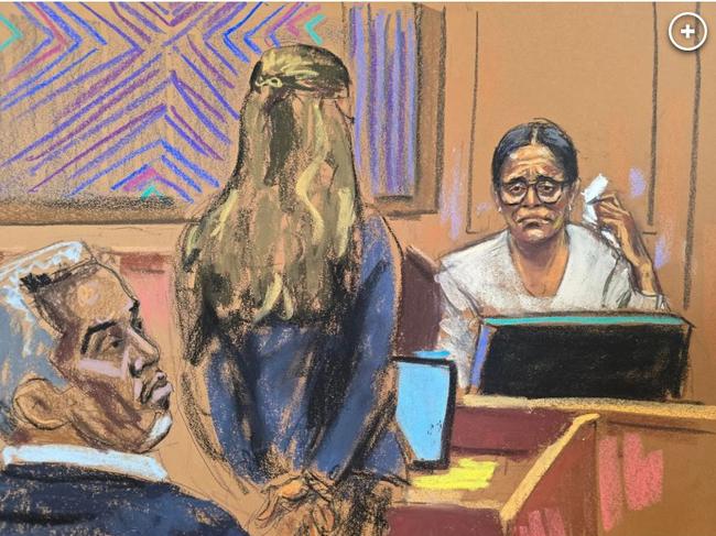 Capricorn Clark sobs on stand as she gives her testimony in the trial.