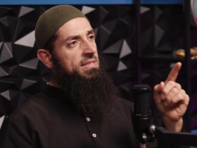 Sydney-based Islamic cleric Wissam Haddad, also known as Abu Ousayd, in a screen grab taken from Ousayd's social media. Picture: YouTube / MUSLIM UNAPOLOGETIC