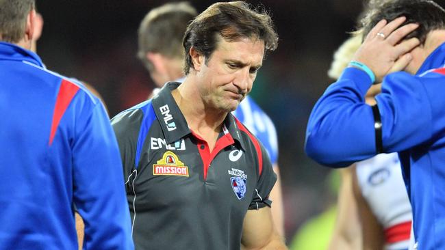 Bulldogs coach Luke Beveridge was left searching for answers.