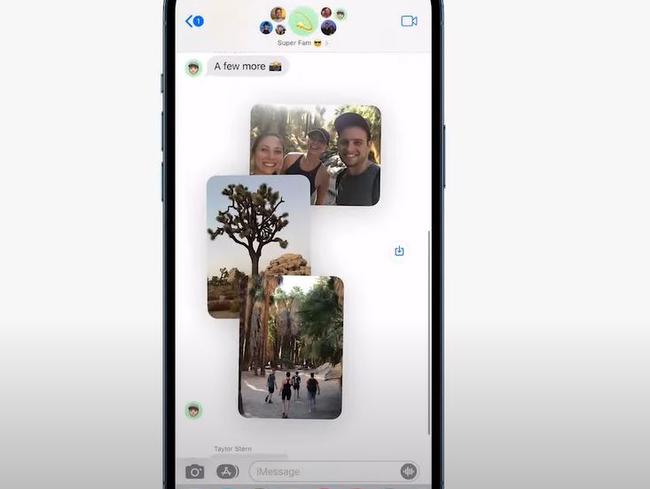 The new ‘collage’ of photos. Picture: Apple