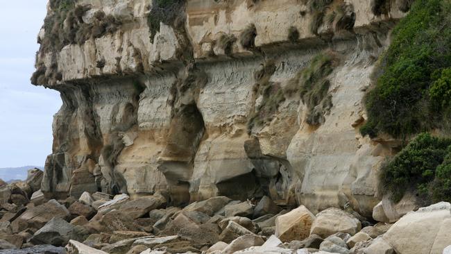 Fossil Bluff is known for its caves and ancient fossils. Picture: CHRIS KIDD