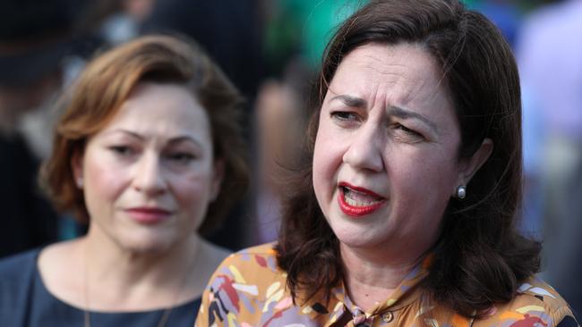 Jackie Trad was once a regular alongside Premier Annastacia Palaszczuk. Picture: Peter Wallis