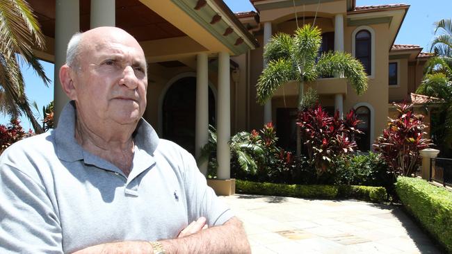 Phil Sullivan at his Broadbeach Waters home in 2011.